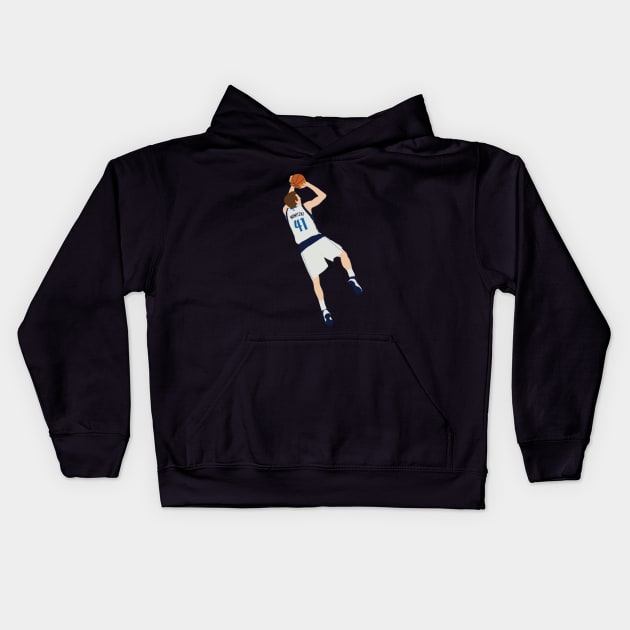 Dirk Nowitzki Kids Hoodie by CulturedVisuals